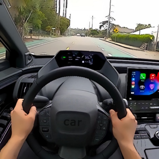Racing in Car - Simulator POV
